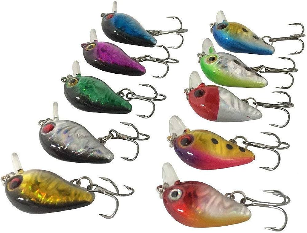 Amazon | オルルド釣具 3cm 1.5g マイクロクランク 10カラー10個セット