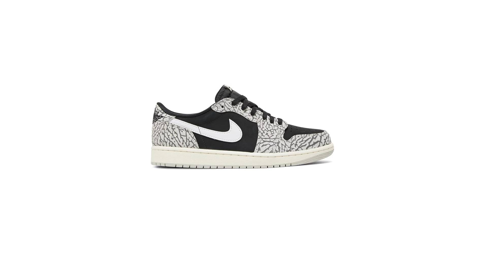 Amazon.com | Men's Jordan 1 Retro Low OG Black Cement Blk//Grey