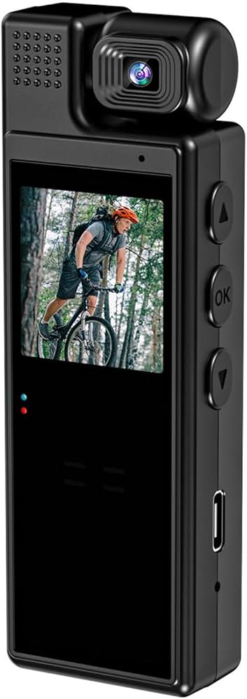 Amazon | L9 1080P 高精細ミニカメラウェアラブルビデオカメラ 180 度