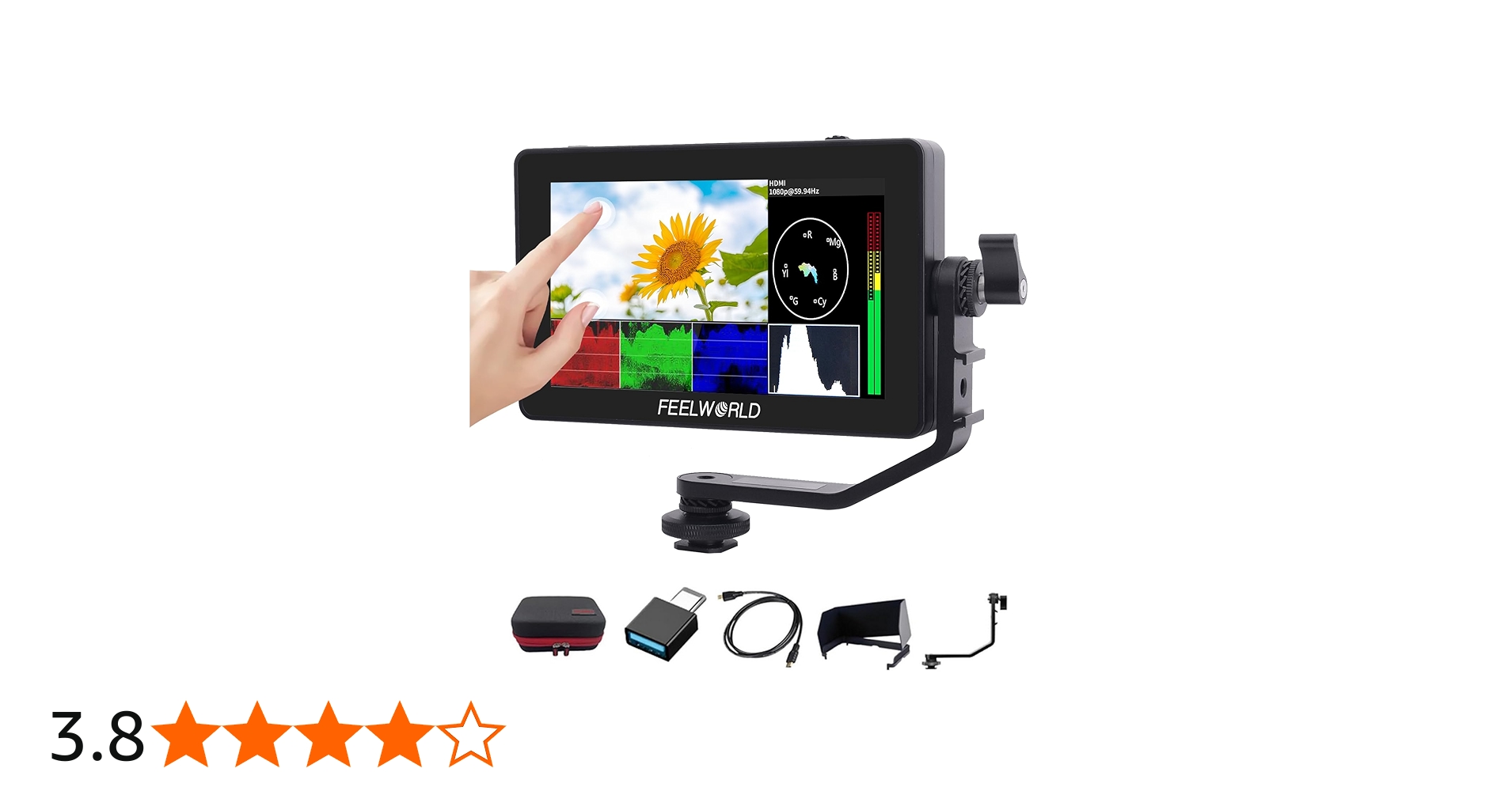 Amazon | Feelworld F6 Plus タッチスクリーン 液晶フィールドモニター