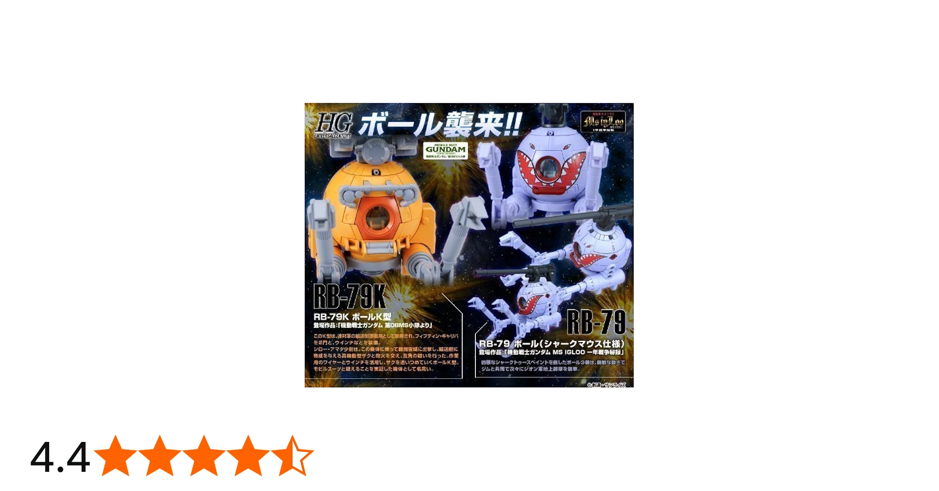 Amazon.co.jp: バンダイ(BANDAI) HGUC 1/144ボールK型(第08MS小隊版