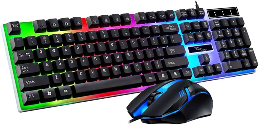 Amazon | [RISOUHE]ゲーミングキーボード テンキーレス マウスセット