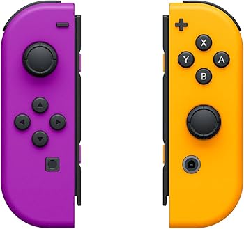 Amazon.com: Nintendo Neon Purple/Neon Orange Joy-Con (L-R