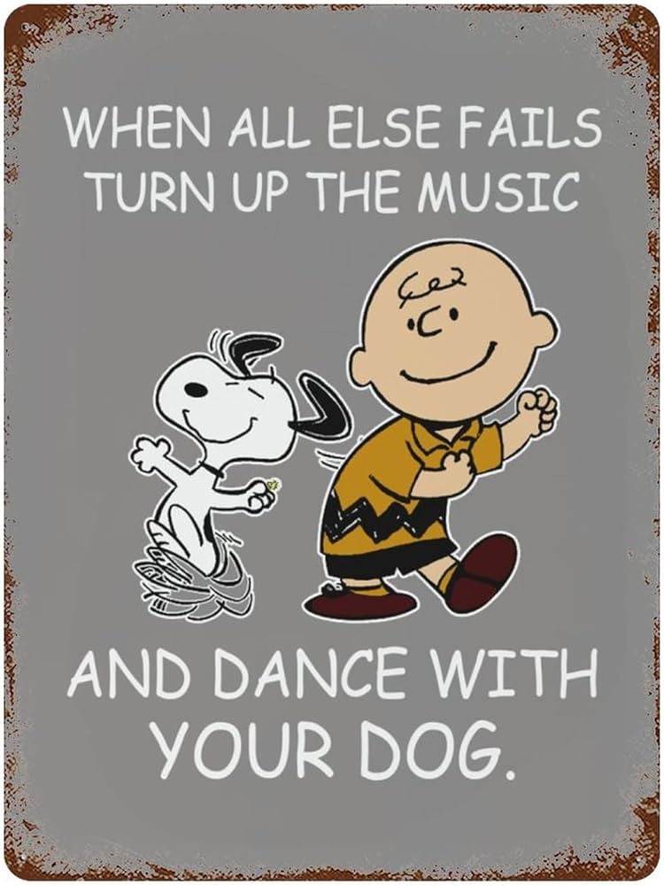 Amazon.co.jp: ブリキ看板 スヌーピー チャーリーブラウン 英字 壁飾り