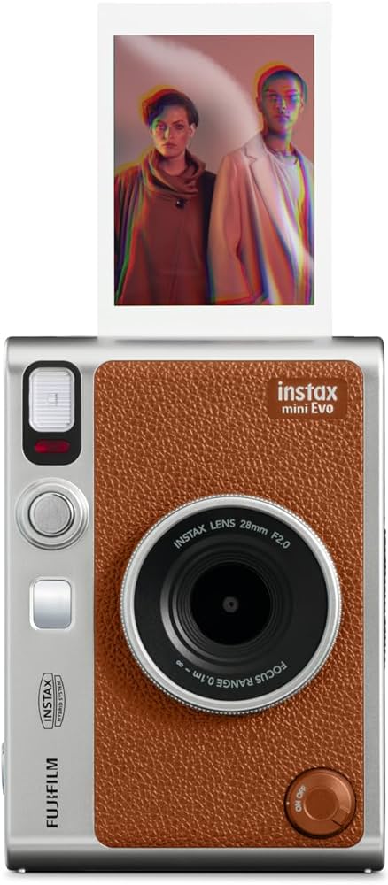 Amazon.com : Fujifilm Instax Mini EVO Instant Camera - Brown