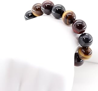 Amazon.co.jp: 石輝 AAAAランク天然石3色ミックスタイガーアイ14mm