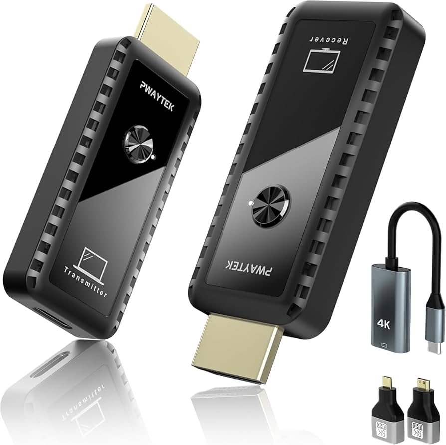 Amazon | ワイヤレスHDMI 無線 送受信機セット小型 拡張モード 4台増設