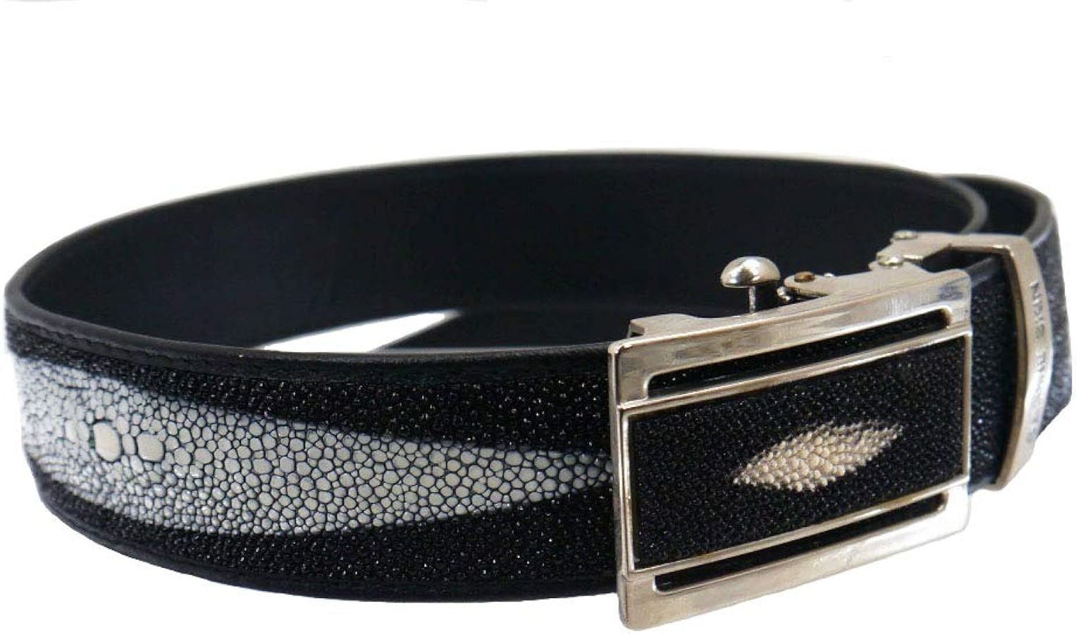 Amazon.co.jp: [ゆの美] スティングレイ メンズ ベルト 天然エイ本革