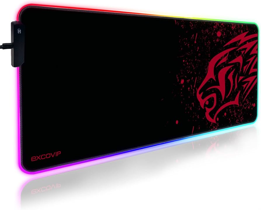 Amazon.co.jp: excovip RGB ゲーミングマウスパッド 大型 800*300*4mm