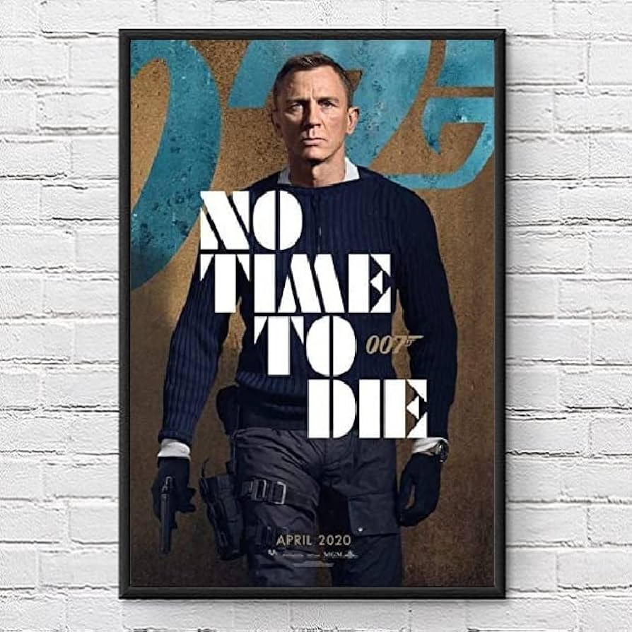 Amazon.co.jp: 【フレーム付-黒-】映画ポスター 007 ノータイムトゥ