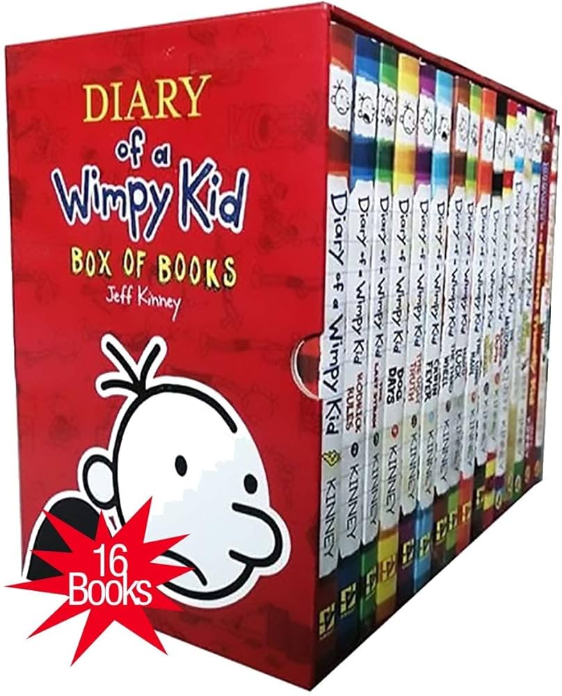 Diary of a Wimpy Kid 1-16 Books Complete Collection Set Box of 16