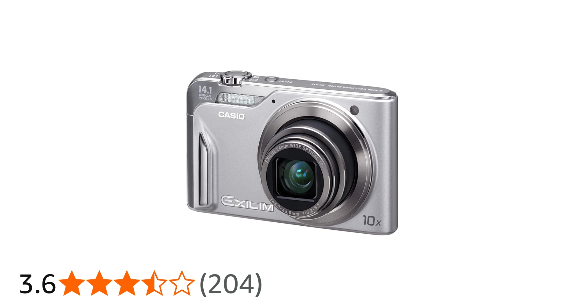 Amazon | CASIO デジタルカメラ EXILIM 1410万画素 10倍 シルバー EX