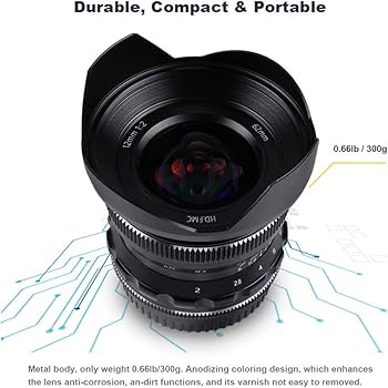 Amazon | PERGEAR 12mm F2 広角マニュアルフォーカス単焦点レンズ APS