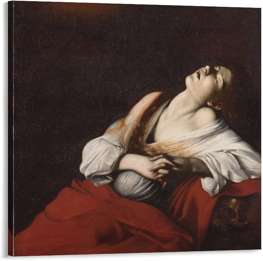 Amazon.co.jp: マグダラ の マリア 絵画 プリント キャンバス 絵画 壁