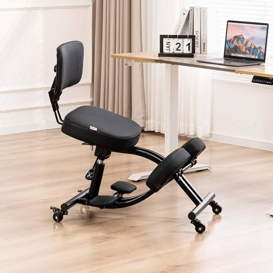 Amazon｜バランスチェア 背筋が伸びる ガス圧昇降 大人用 背もたれ