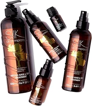Silk Oil of Morocco Argan Vegan Hair & Skin Treatment 250 ml Large