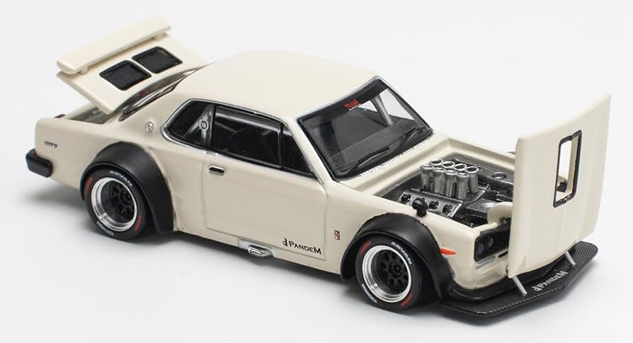 Amazon | POP RACE 1/64 SKYLINE GT-R V8 DRIFT WHITE 完成品