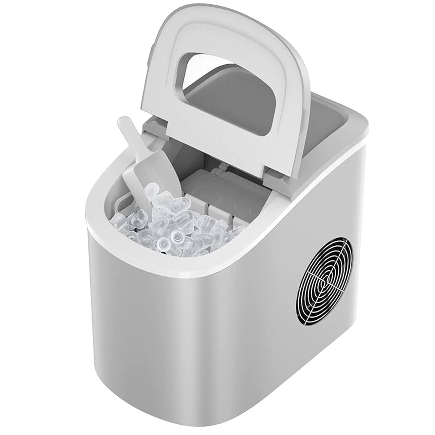 家庭用製氷機 ブラック 6分ごとSLセルフクリーニングバスケット