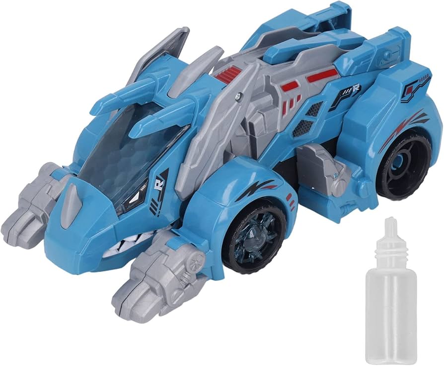 Amazon | 変形恐竜ロボット車、ギフト LED (青) | 鉄道雑貨 | おもちゃ