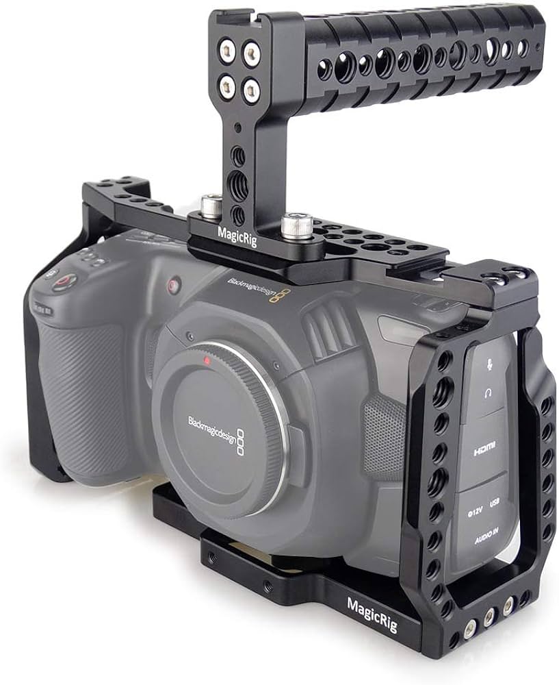 Amazon.co.jp: MAGICRIG BMPCC 4K /BMPCC 6Kケージ トップハンドル付き