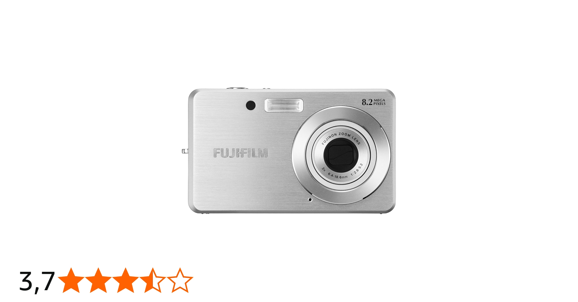 Câmera digital Fujifilm Finepix J10 8,2 MP com zoom óptico 3x