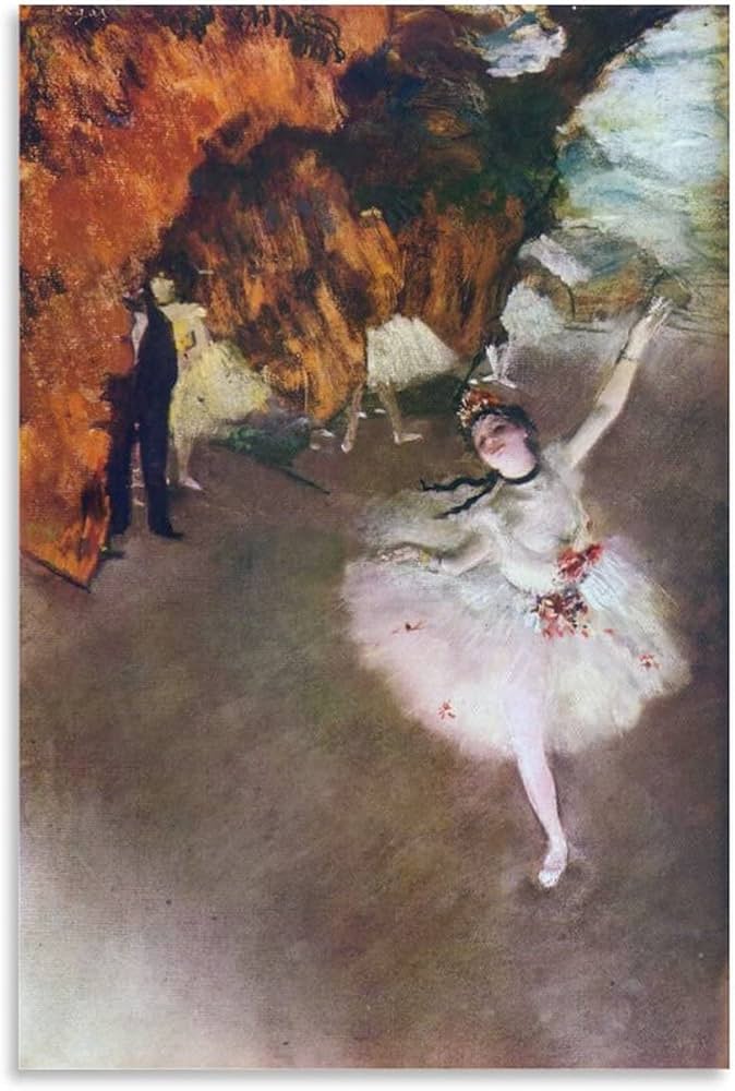 Amazon.co.jp: ポスター印象派の画家エドガー・ドガ『踊りの花形