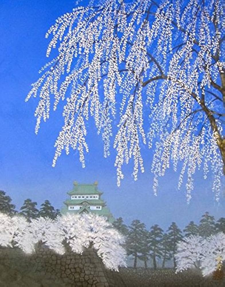 Amazon.co.jp: 遠山幸男『訪春（P10号）』日本画 : ホーム＆キッチン