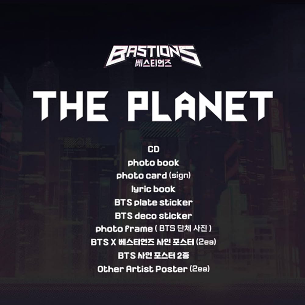 BTS - [The Planet] (BASTIONS OST) CD + Photo Book + Photo Card +