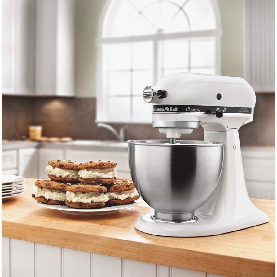 Amazon.com: KitchenAid KSM75WH Classic Plus 系列4.5 夸脫（約4.26