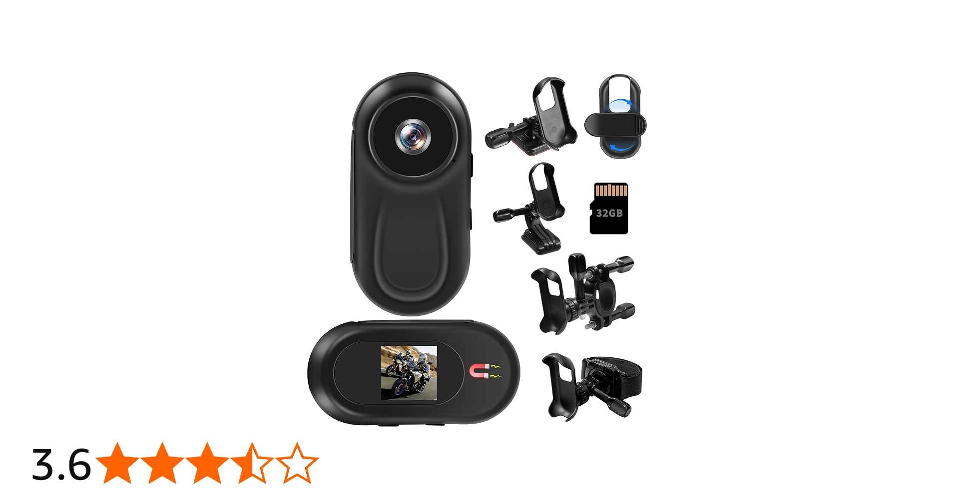 Amazon | 【新開発32G SDカード付属】小型ビデオカメラ アクション