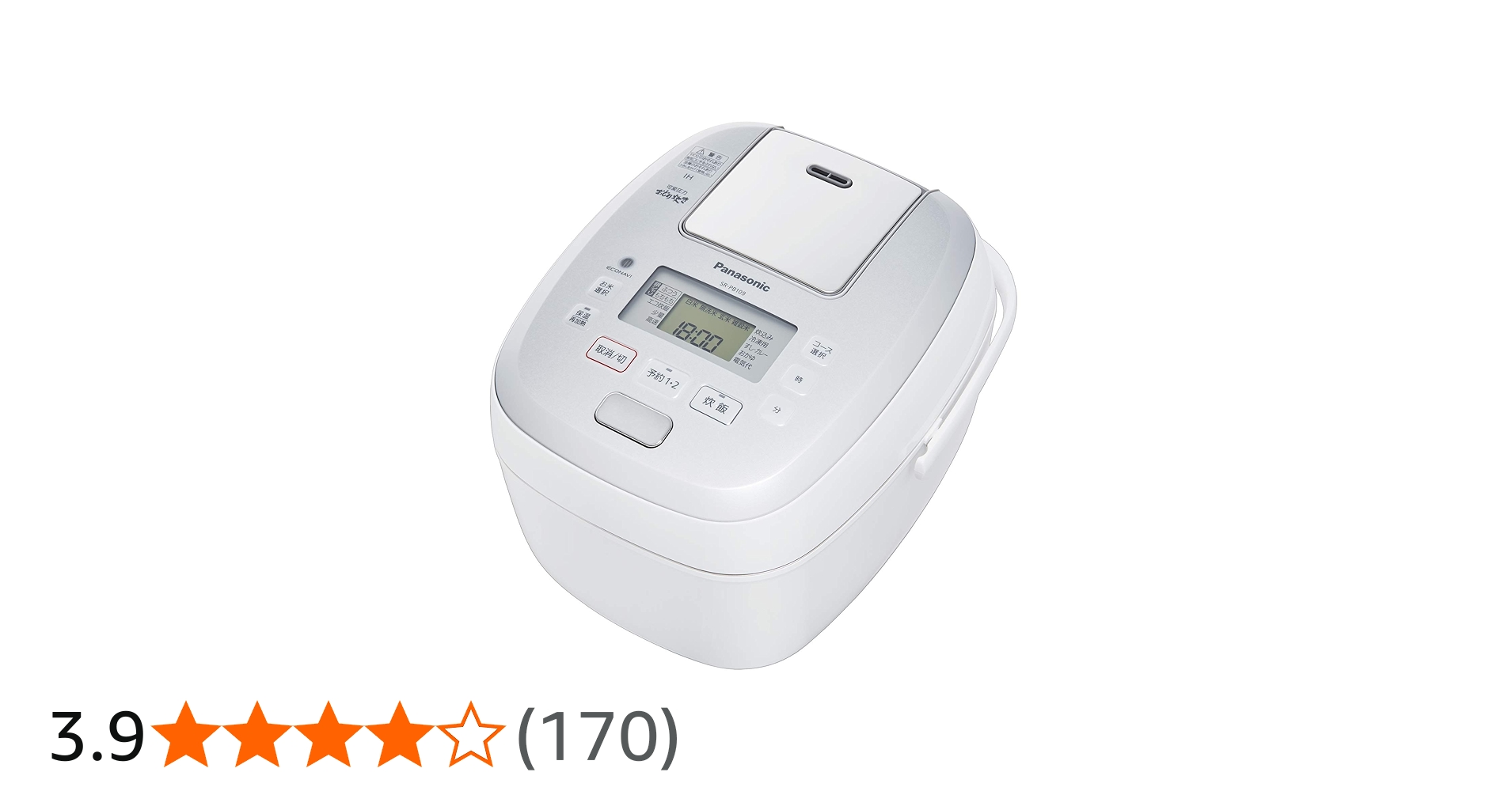 Amazon | パナソニック 炊飯器 5.5合 圧力IH式 おどり炊き ホワイト SR