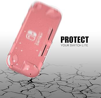 Amazon.co.jp: ECHZOVE Switch Lite ケース クリア グリッター - 保護