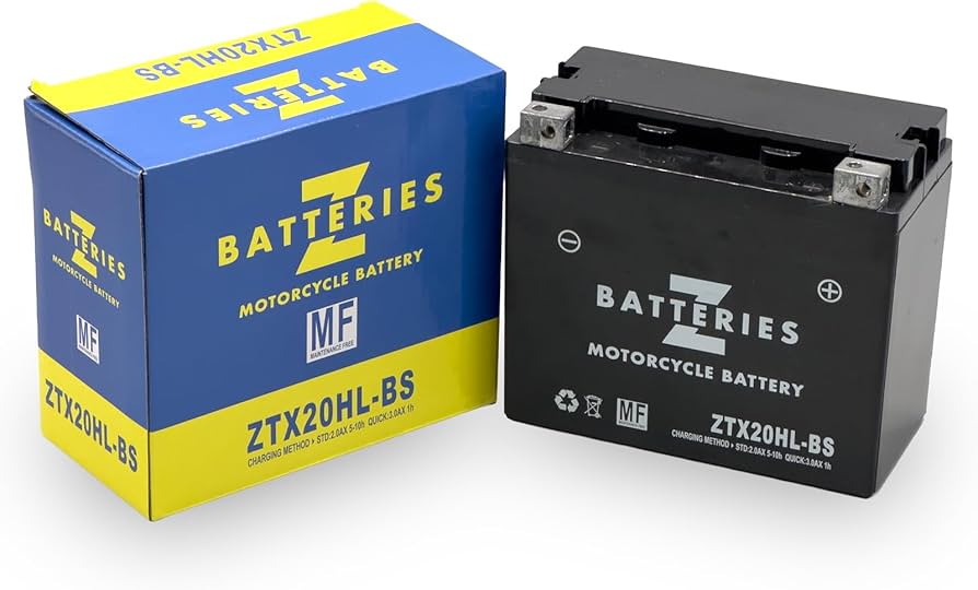 Amazon | Z BATTERIES ハーレー専用 バイクバッテリー ZTX20HL-BS