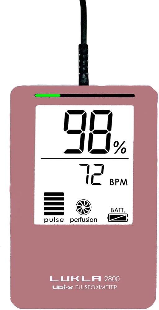 Amazon.co.jp: パルスオキシメーター LUKLA2800m /PK(ピンク) 成人