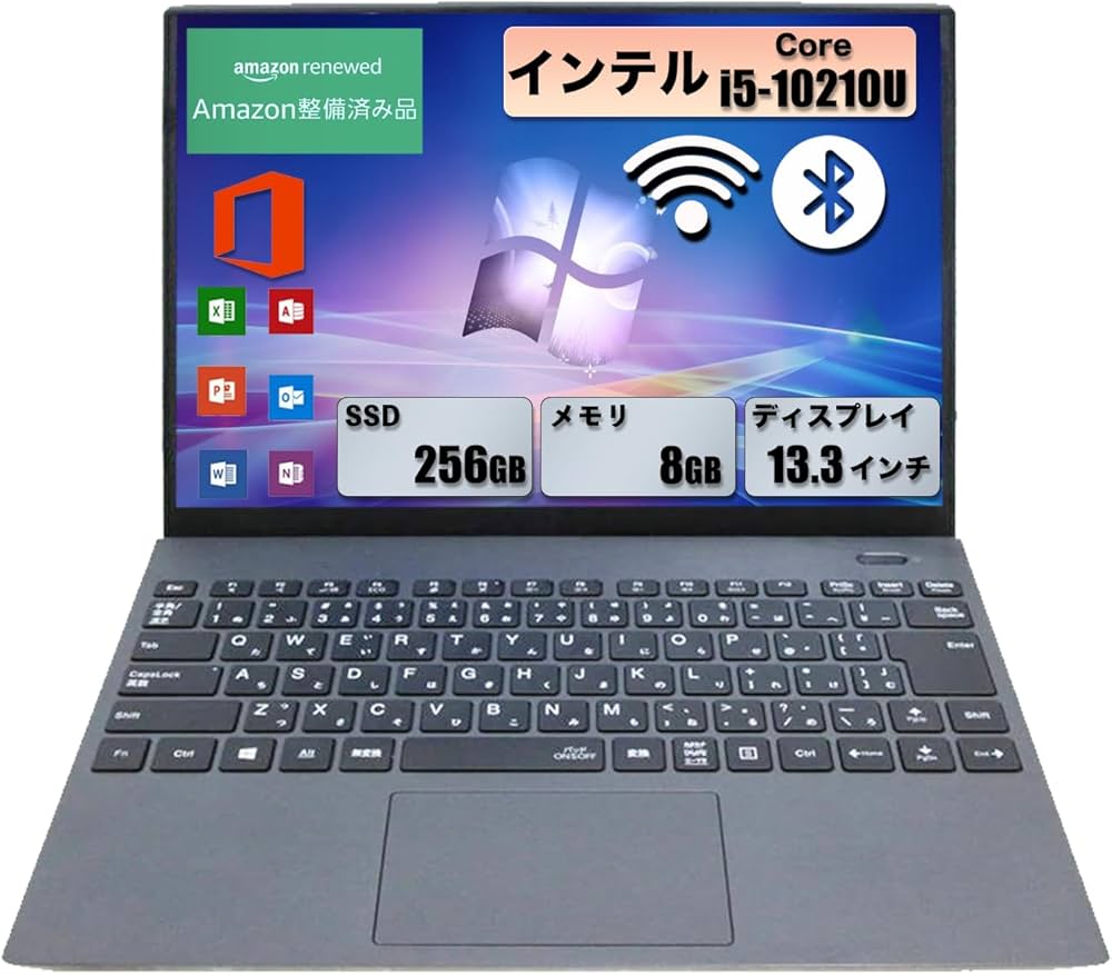 Amazon.co.jp: 【整備済み品】軽量ノートパソコン NEC VKT16/G-9 第10