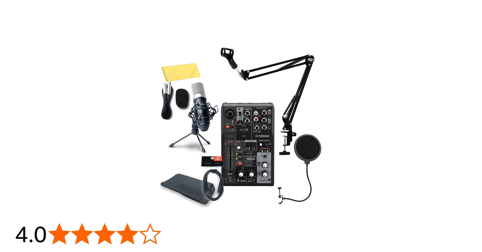 Amazon.co.jp: YAMAHA / AG03MK2 BLACK PCユーザー向け 配信/DTMセット