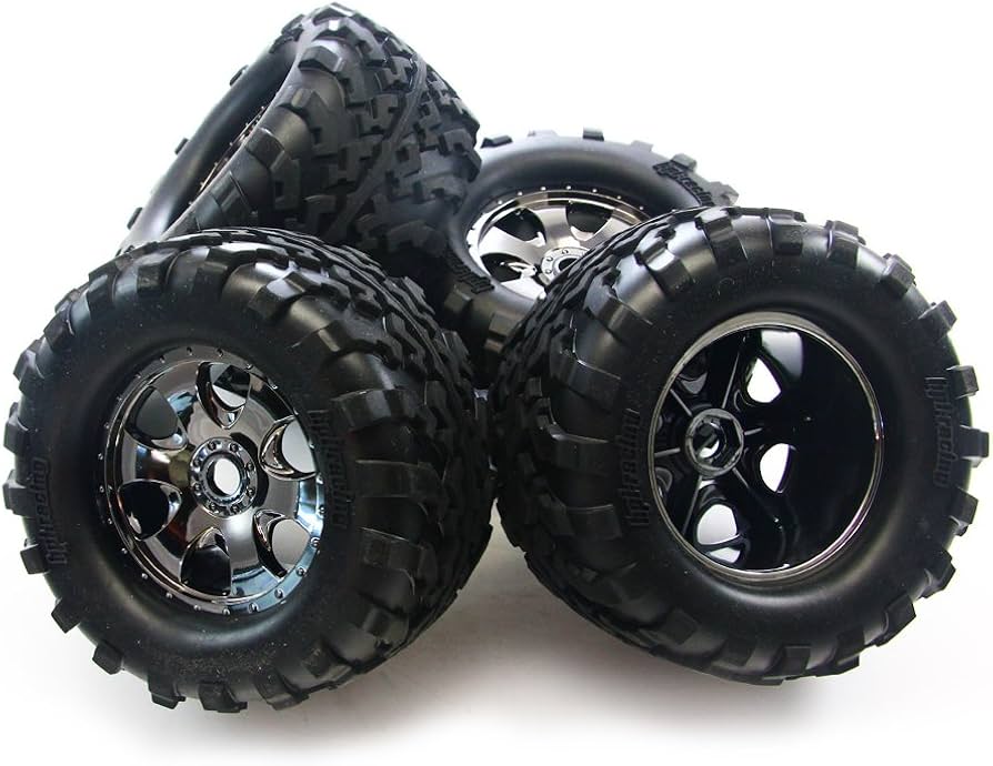 Amazon | HPI Savage X 4.6 4 gt2タイヤ&ブラッククロームホイール17