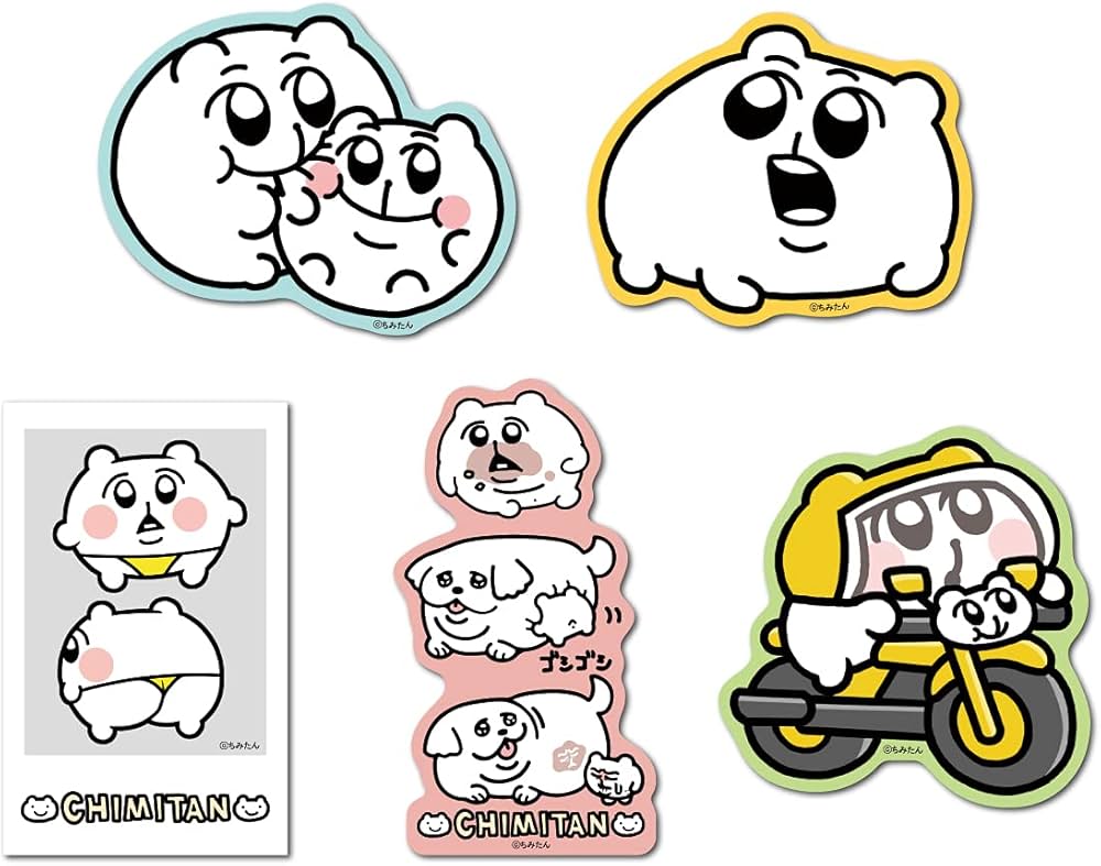 Amazon.co.jp: 【全5種セット】 ちみたん ダイカット キャラクター