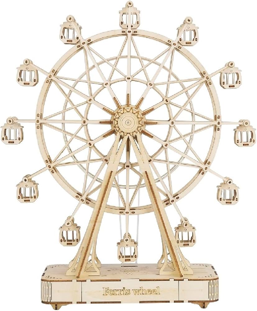 Amazon | Rolife 3D木製パズル 大人用 観覧車 オルゴールモデル