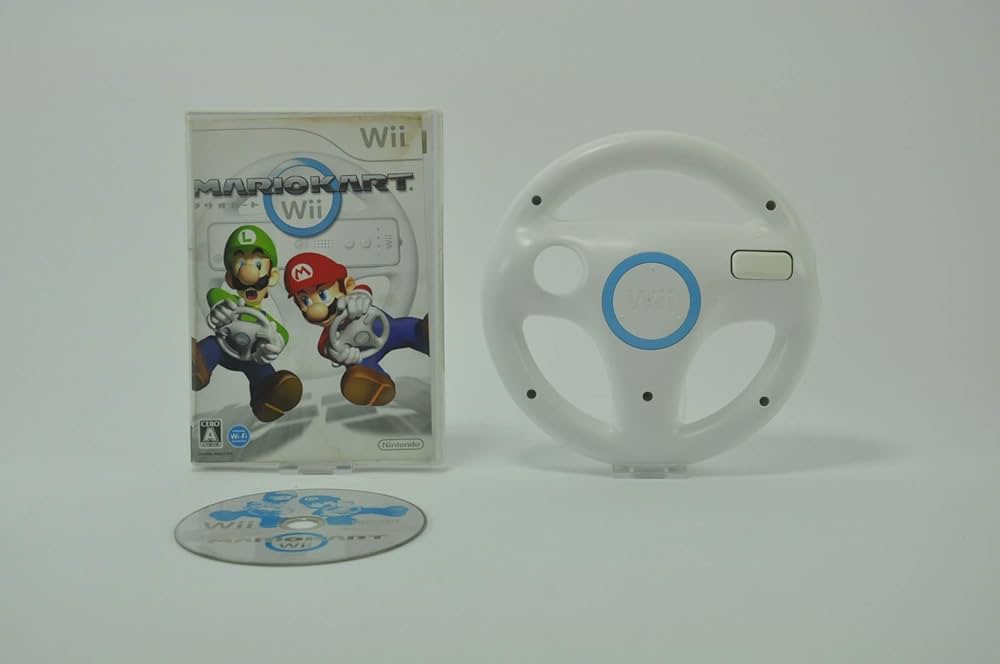 Amazon | マリオカートWii (「Wiiハンドル」×1同梱) | ゲーム機本体