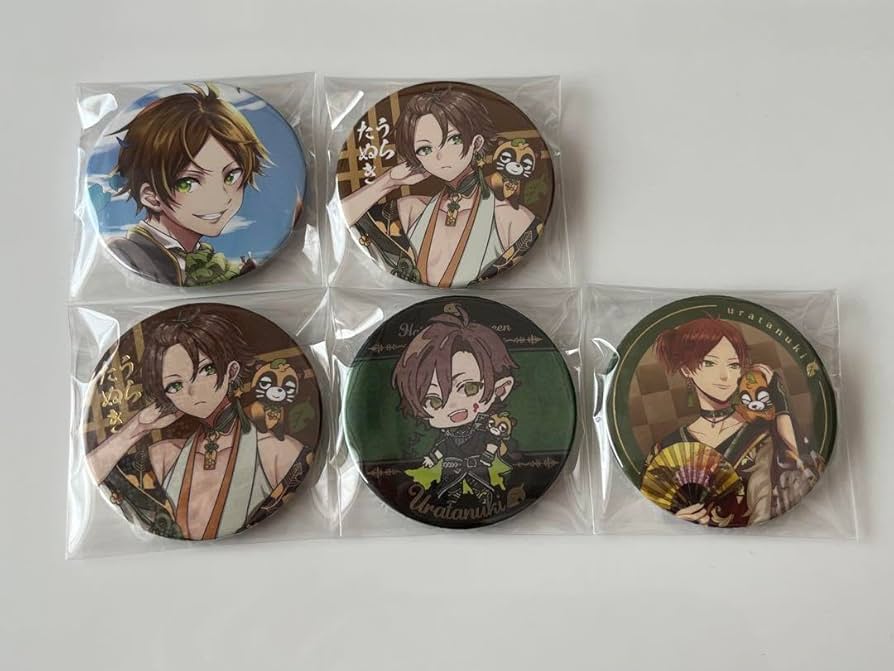 うらたぬき 花魁 缶バッジ セット うらたぬき 花魁 缶バッジ セット