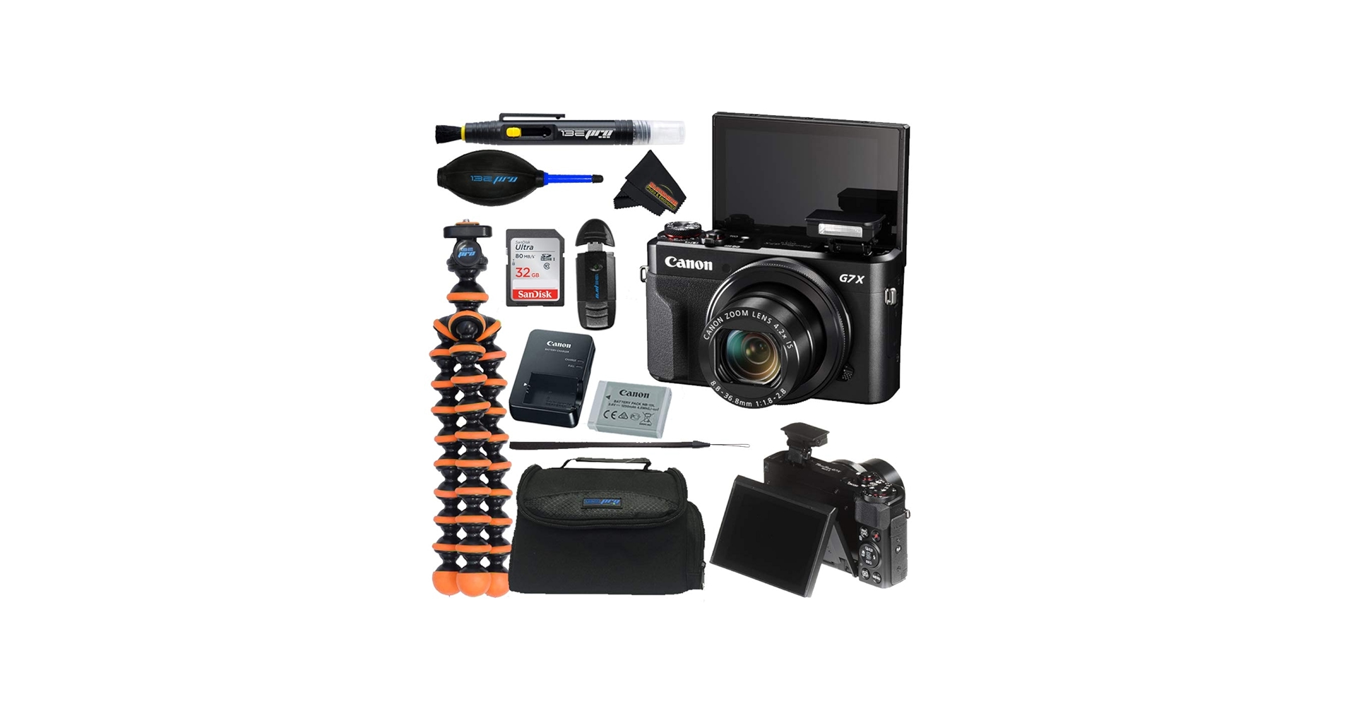 Câmera digital Canon PowerShot G7 X Mark II + cartão de memória SD