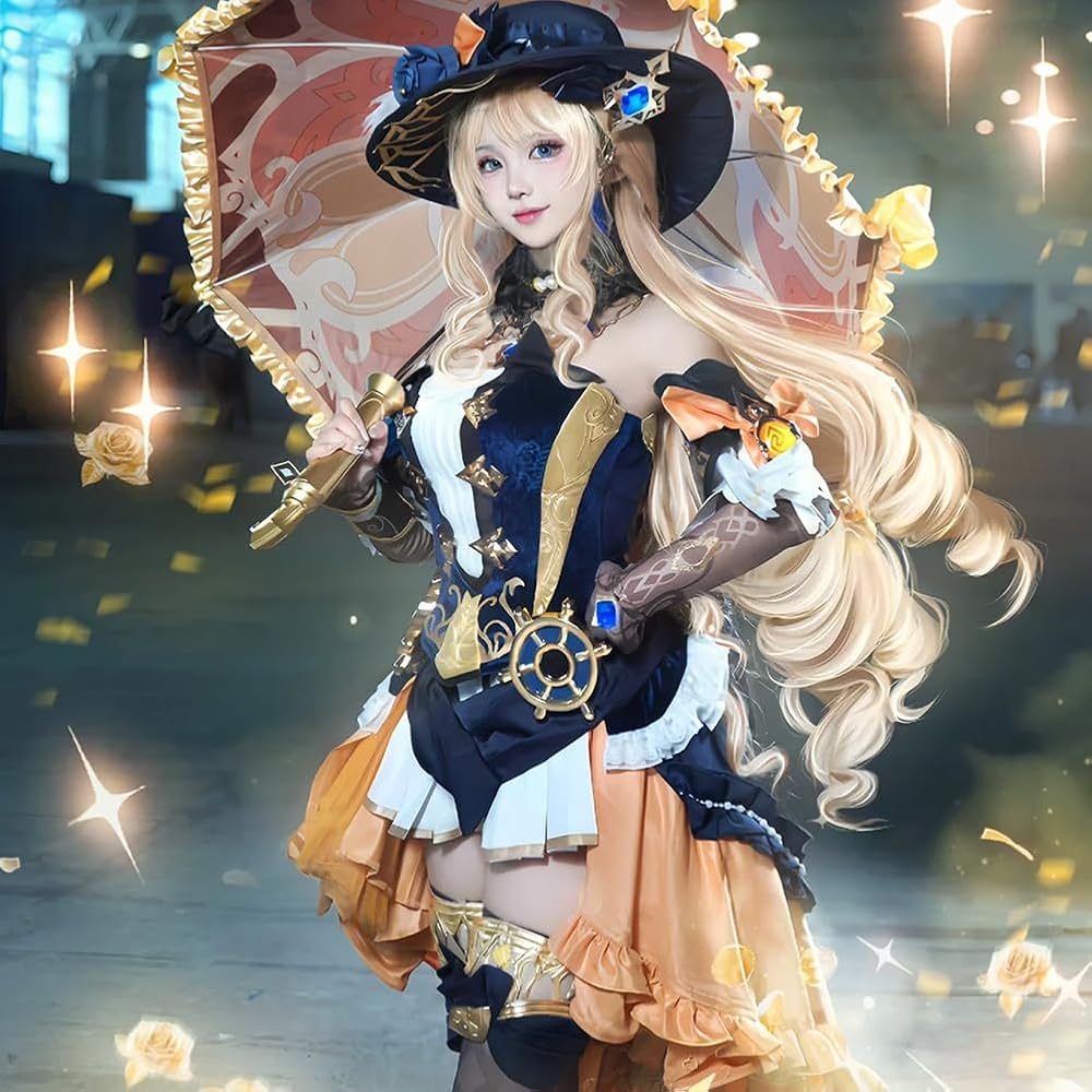 Amazon.co.jp: [Sieberg] 原神 ナヴィア コスプレ衣装 棘薔薇の会