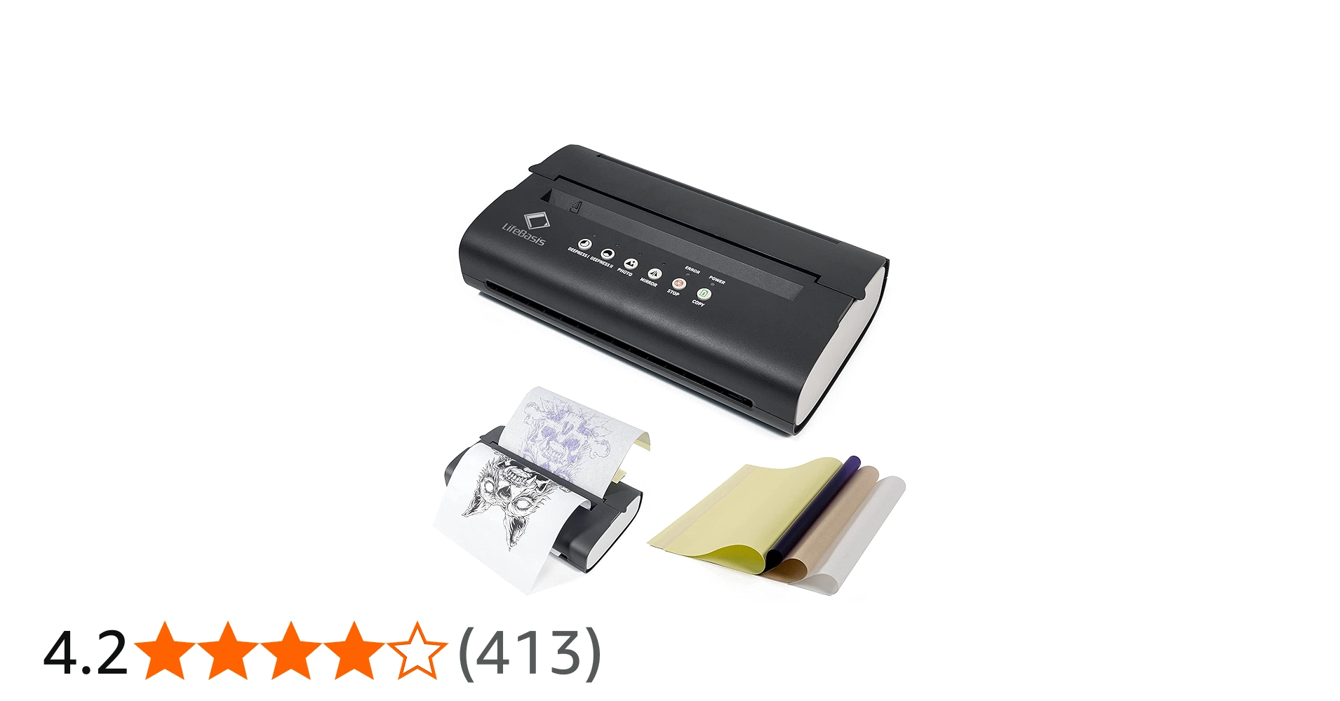 Amazon | LifeBasis TATTOOタトゥー下絵転写用 持ち運びポータブル