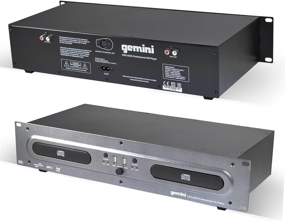 Gemini Sound CDX-2250I: lettore multimediale CD DJ con USB