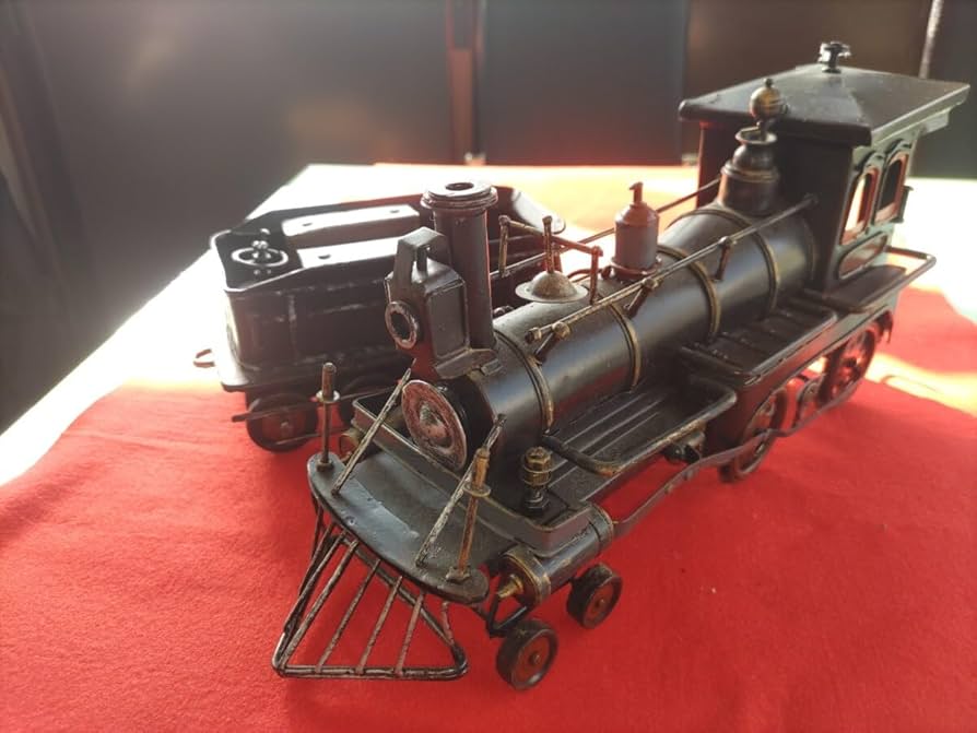 Amazon.co.jp: ブリキ 蒸気機関車 おもちゃ 鉄道模型 金属製 レトロ