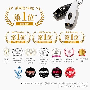 Amazon | スムーズスキン pure fit 家庭用 光美容器 100万回照射