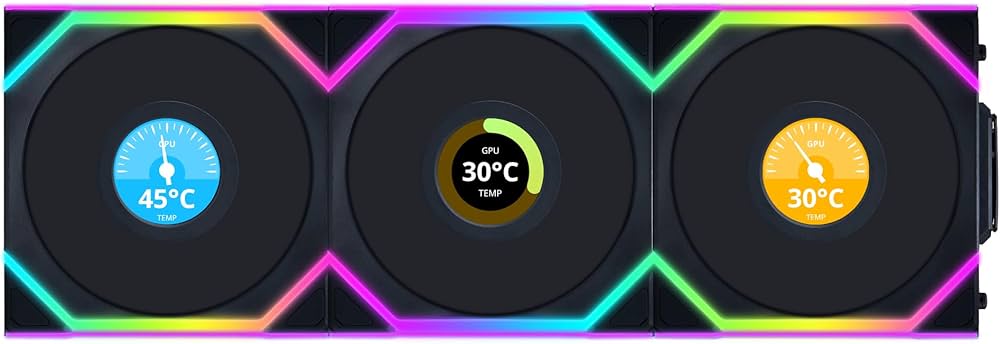 Amazon | LIANLI 120mm ARGBファン リバースモデル UNI FAN RS SL LCD