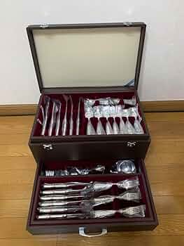 Amazon | 銀座和光 WAKO銀仕上げカトラリーBOXセット 103ピース | ノー