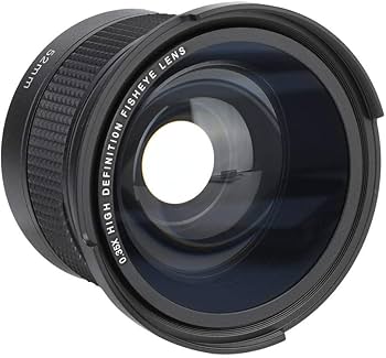 Amazon | Hakeeta 52mm 魚眼広角レンズ 0.35Xユニバーサル 魚眼レンズ